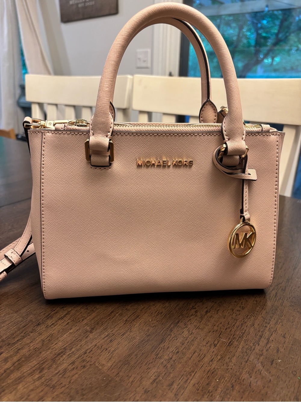 Michael Kors Blush Saffiano Leather Mini Satchel